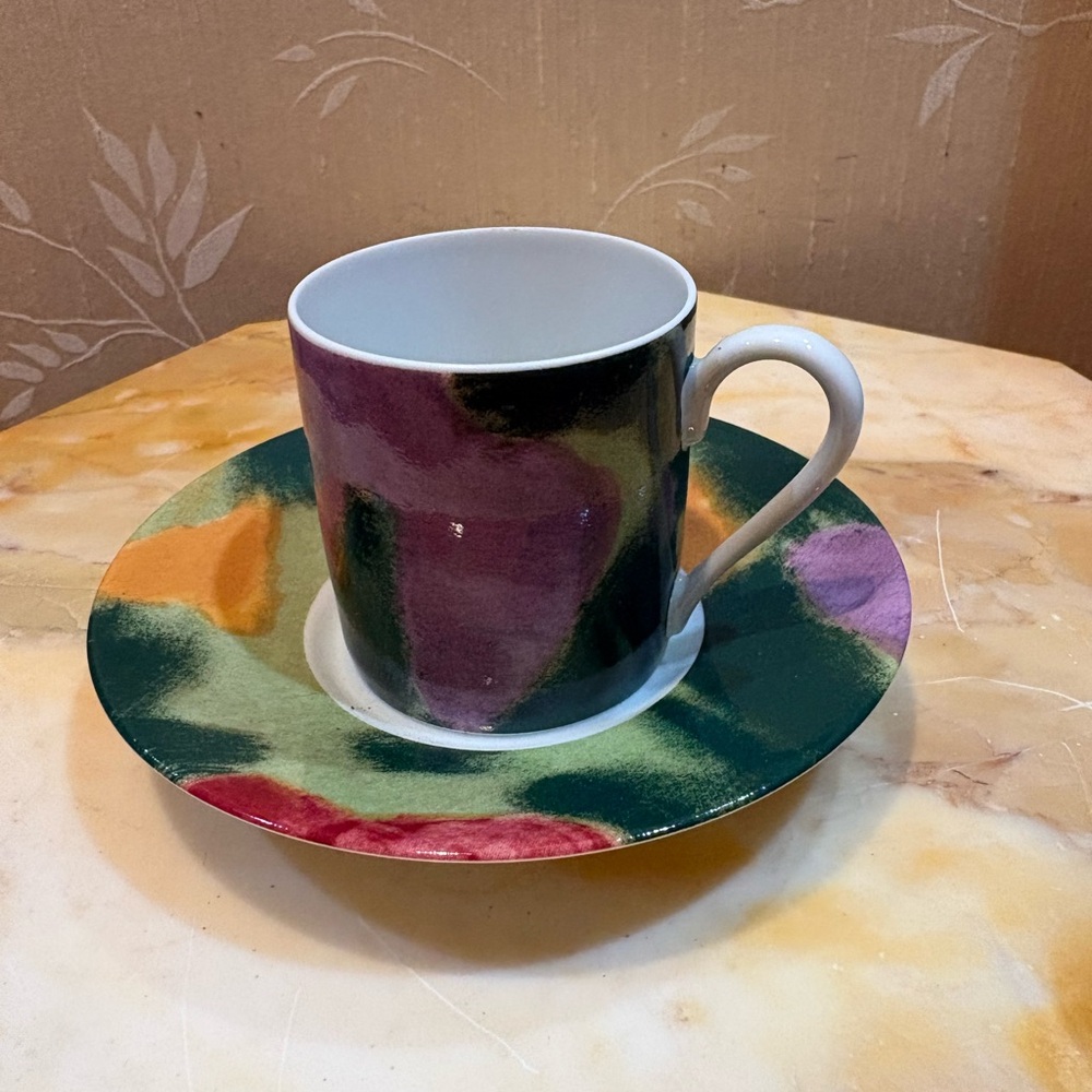 Jammet Seignolles  Limoges France 🇫🇷 Espresso Cup & Saucer
